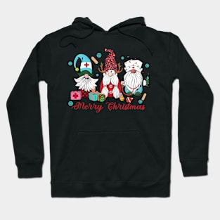 Nurse Gnomes Merry Christmas Hoodie